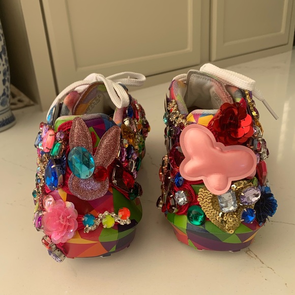 Comme Des Garçons x Salomon glass crystal embellished sneakers Size 6.5 US Women - Picture 12 of 16